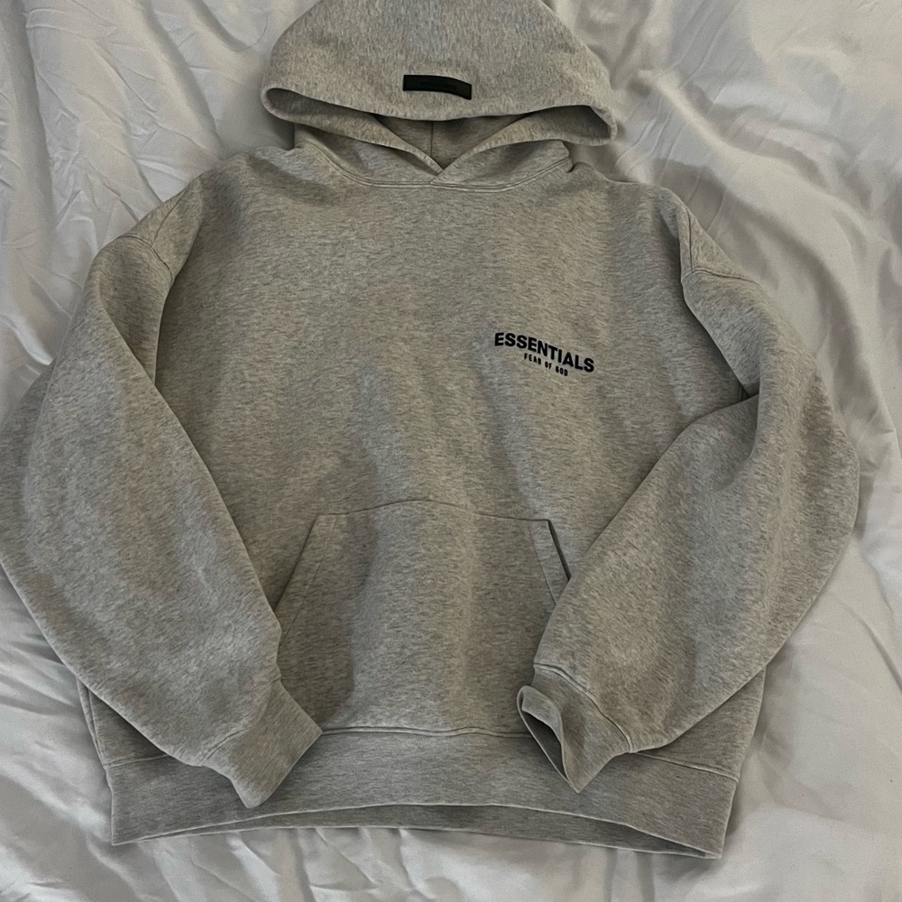 Essentials Oatmeal Gray Hoodie